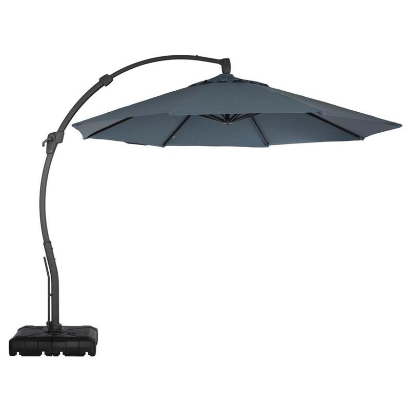 Parasol en porte-à-faux Sunbrella 360 11,5 pi avec base mobile 11,5 pi, Île Seymour Nord, Galapagos