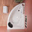 Baignoire de coin en acrylique avec robinet 59 po x 39 po-14060835