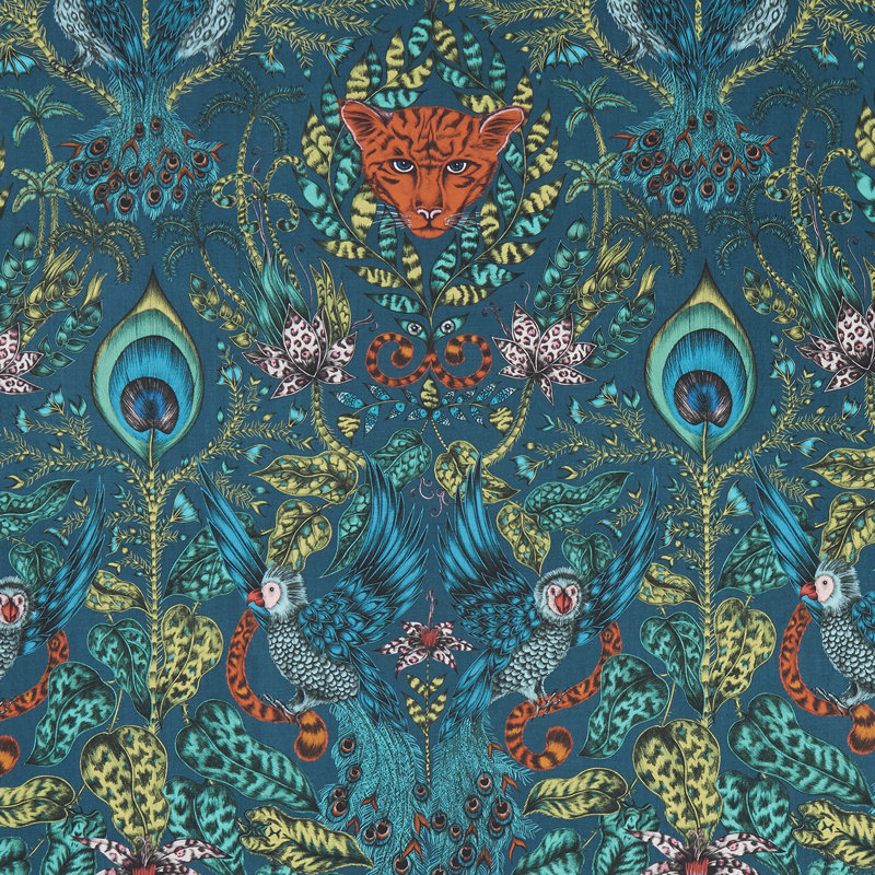 Animalia Amazon Fabric, Navy