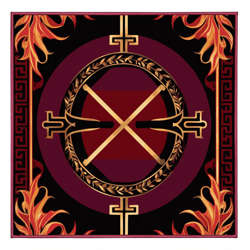 Celestial Brocade Rug, Square 3'