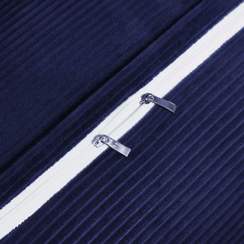 Housse de coussin en velours côtelé de remplacement pour tête de lit WOWMAX, housse de coussin triangulaire sans compression