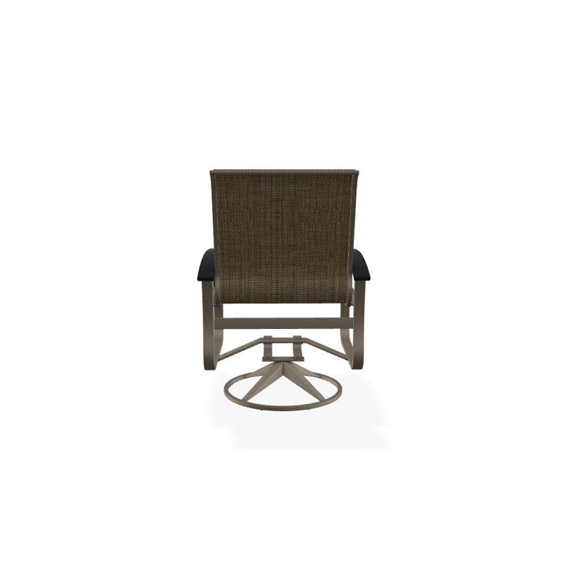 Belle Isle Outdoor Dining Armchair, Beacon Taupe Sunbrella®, Black P70, Textured Graphite