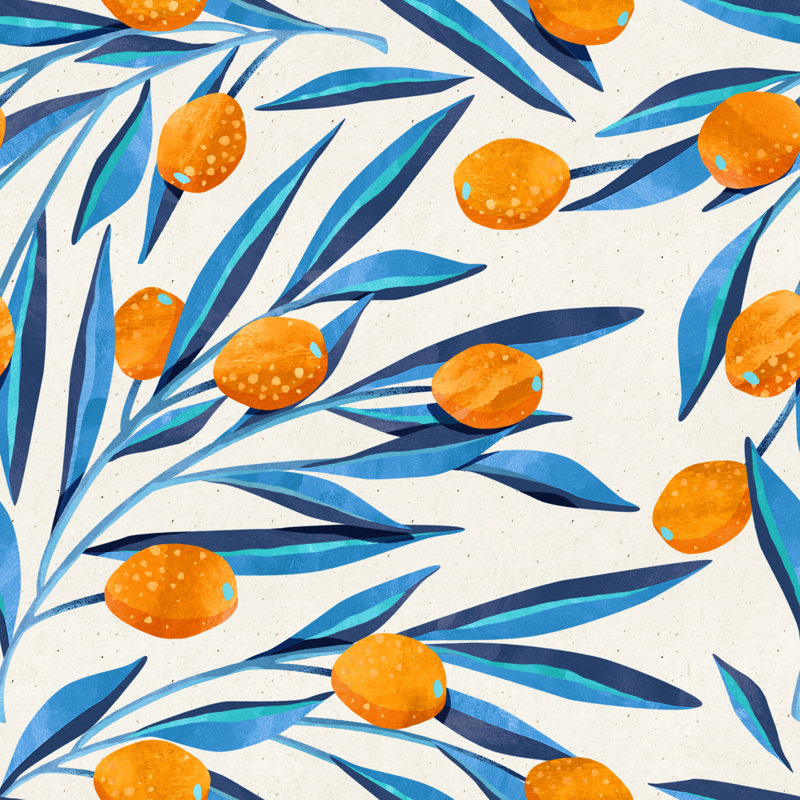 Rouleau de papier peint adhésif Piltzville Kumquat, L 16,67 po x l 25 po