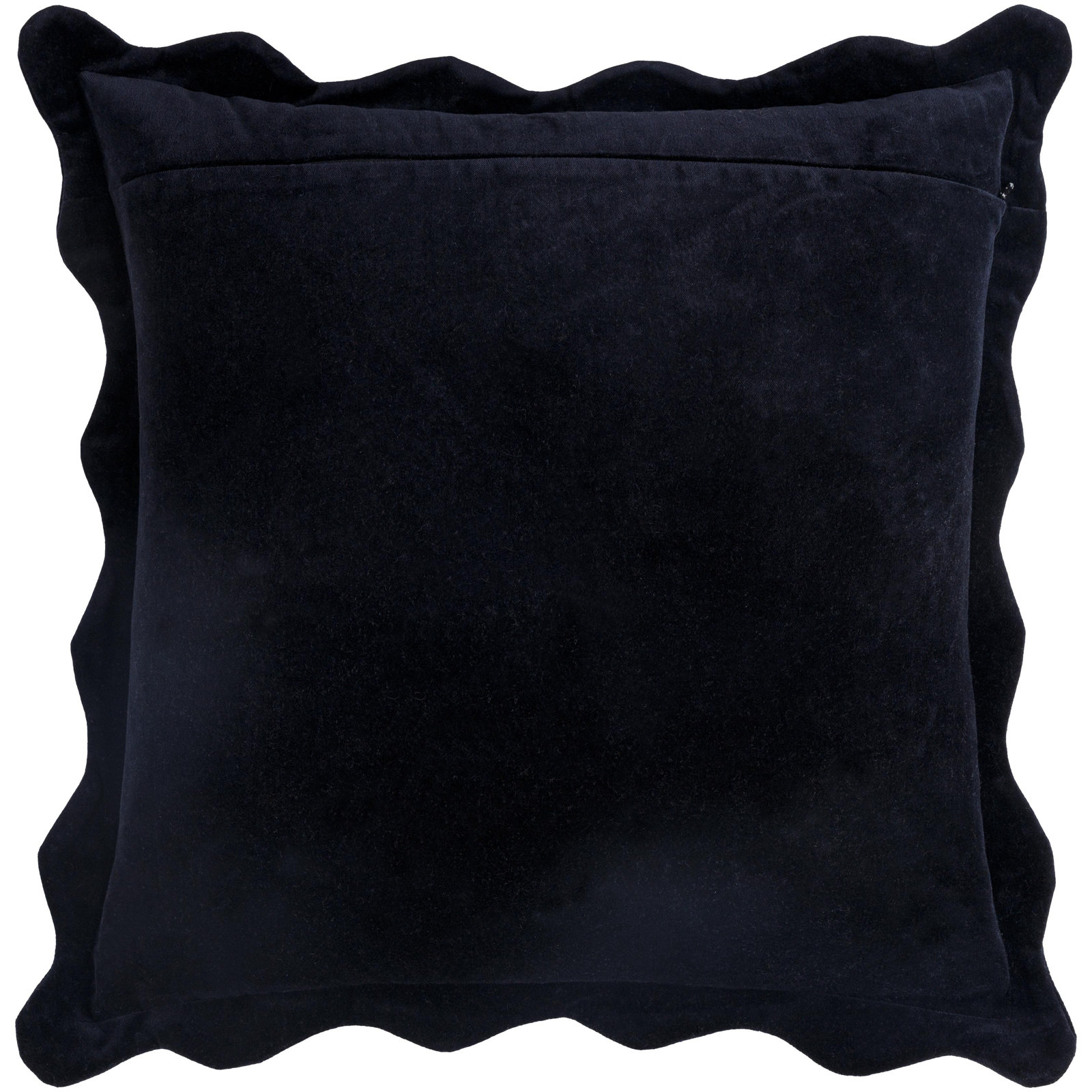 Collier Cotton Pillow Cover, 18"H x 18"W, Black, Polyester