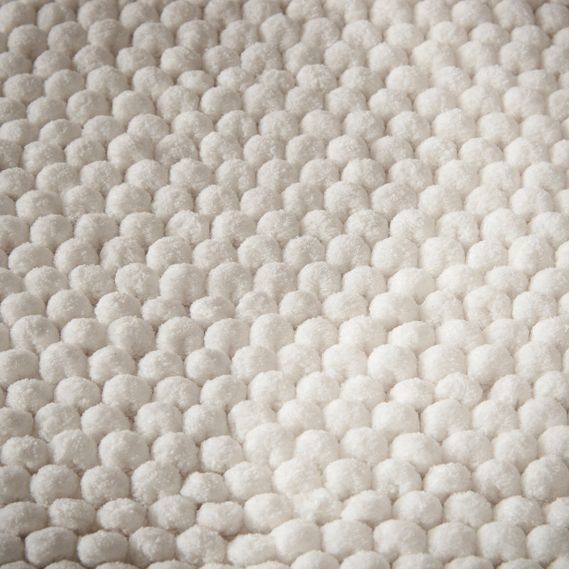 Aspen Bobble Bath Mat, White