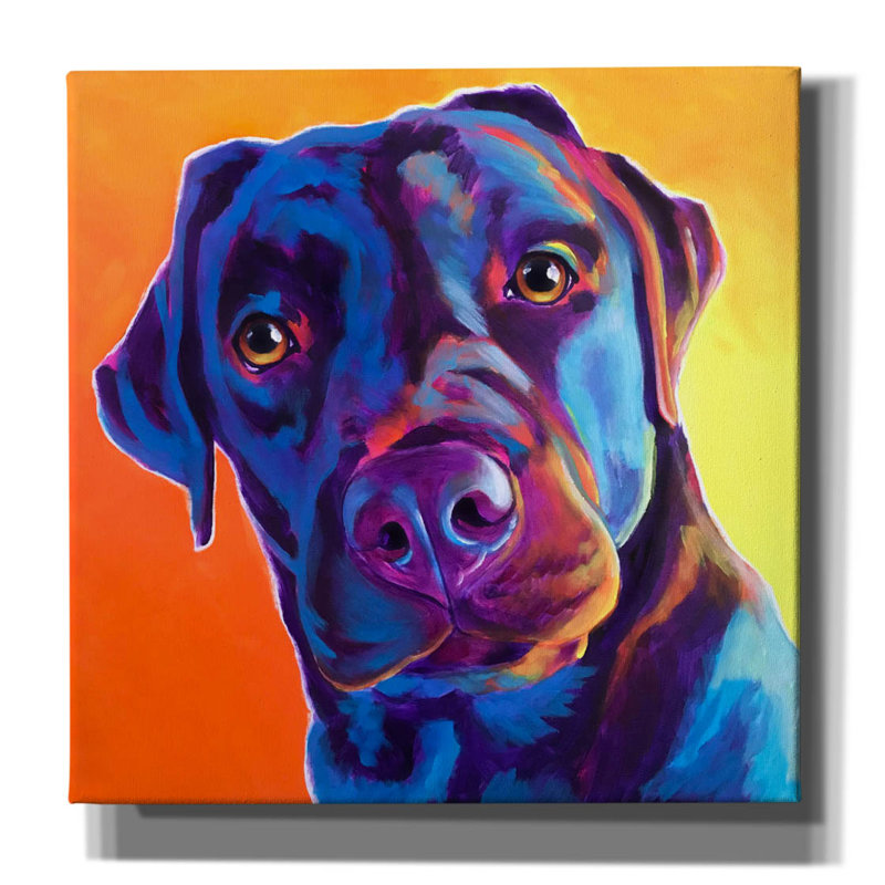 «Lab - Kona» par Dawg Painter, H 37 po x l 37 po x P 1,5 po