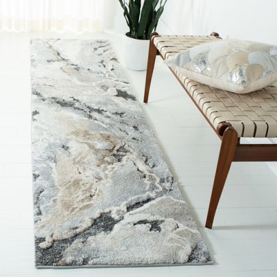Makenna Abstract Gray/Beige Area Rug