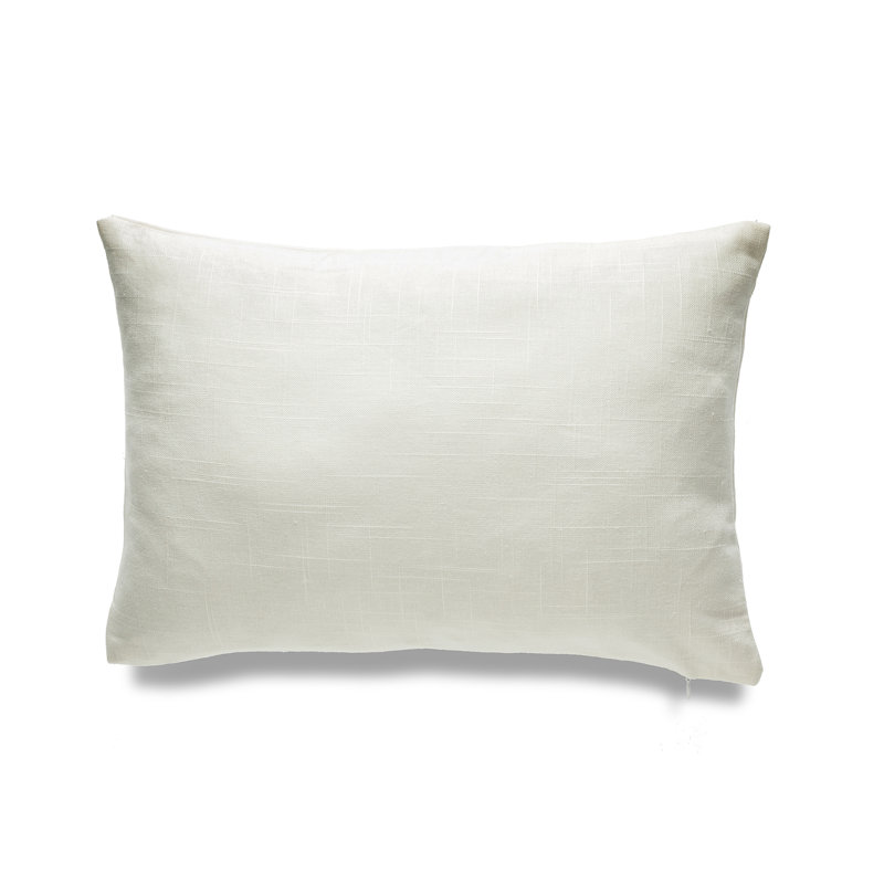 SEATTLE SOLID Throw Pillow, Ivory, Down Blend