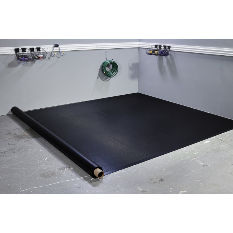 Rouleau de plancher de garage nervuré, L 204 po x l 90 po, Grès