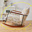 Chaise berçante simple à encre de style rétro décontracté-102627491