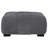 Plather Charcoal Grey Upholstered Rectangular Ottoman