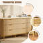 Commode double 55,1 po à 6 tiroirs