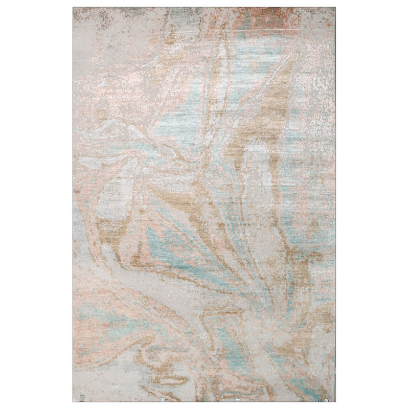 Tapis multicolore unique 6 pi x 8 pi 11 po