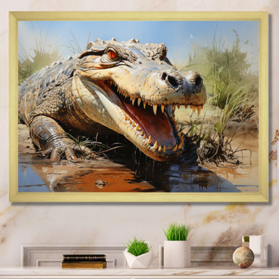 Portrait de crocodile africain