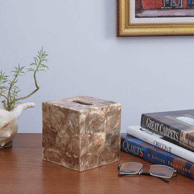 Norine Tissue Box Capiz Shell Cover