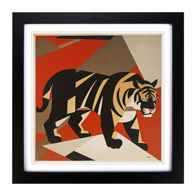 Tiger Suprematism - Framed Print