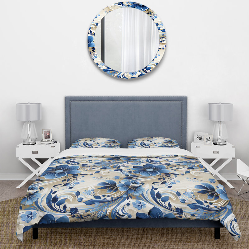 Ensemble de housse de couette à motif cachemire scandinave Simplicity, Housse de couette pour très grand lit et 2 très