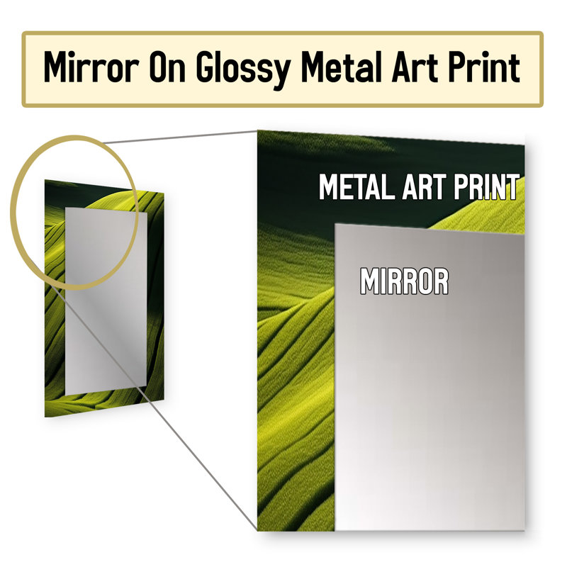 Photographie Meadow Verdant - miroir Meadow, 32 po x 24 po