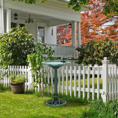 Plastic Pedestal Birdbath