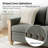 Terren  Monica 2-Piece Farmhouse Living Room Set with Solid Wood Spindle Legs-462775957