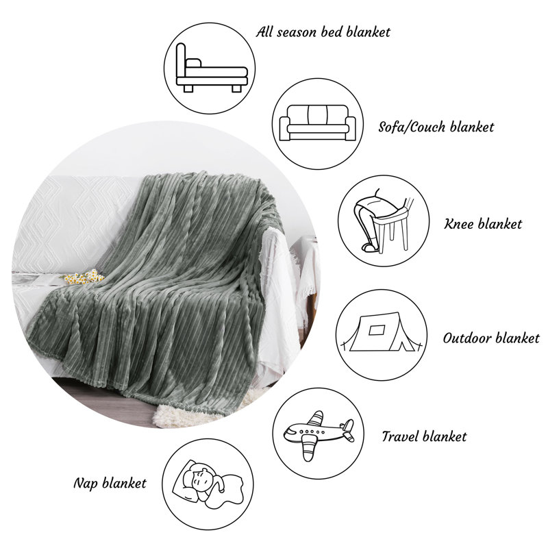 Couverture pour bébé en peluche?, Gris, Jeté