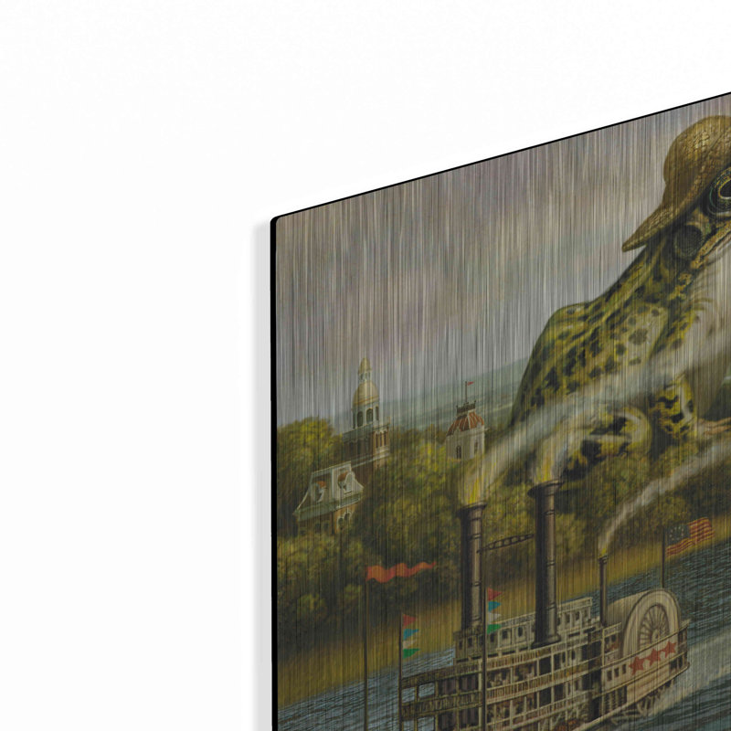 Trinx «Mark Twain» par Dan Craig, art mural en métal, 12 po x 12 po, H 12 po x l 12 po