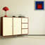 Buffet en bois manufacturé beige et cerisier-569063588