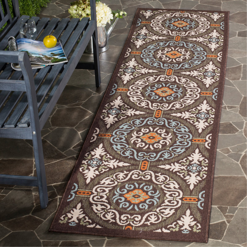 Coucou Performance Oriental Indoor/Outdoor Area Rug, Runner 2'3" x 10'