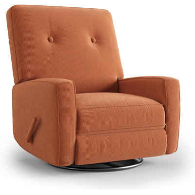 Oversized Swivel Rocker Recliner Chair, 360° Glider Recliner for Adults, Linen Upholstered Chair for Living Room