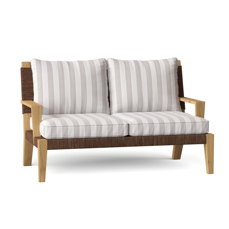 Hadley Outdoor 2 - Seat Loveseat, Ash, Hadley Hemp