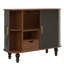 Armoire à boissons cannelée pour boissons alcoolisées et café avec 6 porte-bouteilles et 3 porte-verres-2082032568