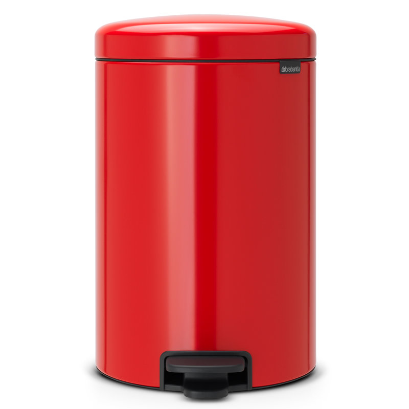 Brabantia NewIcon Soft Closing Pedal Bin, Passion Red, 3 L