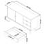 Sievers 154.8cm Sideboard