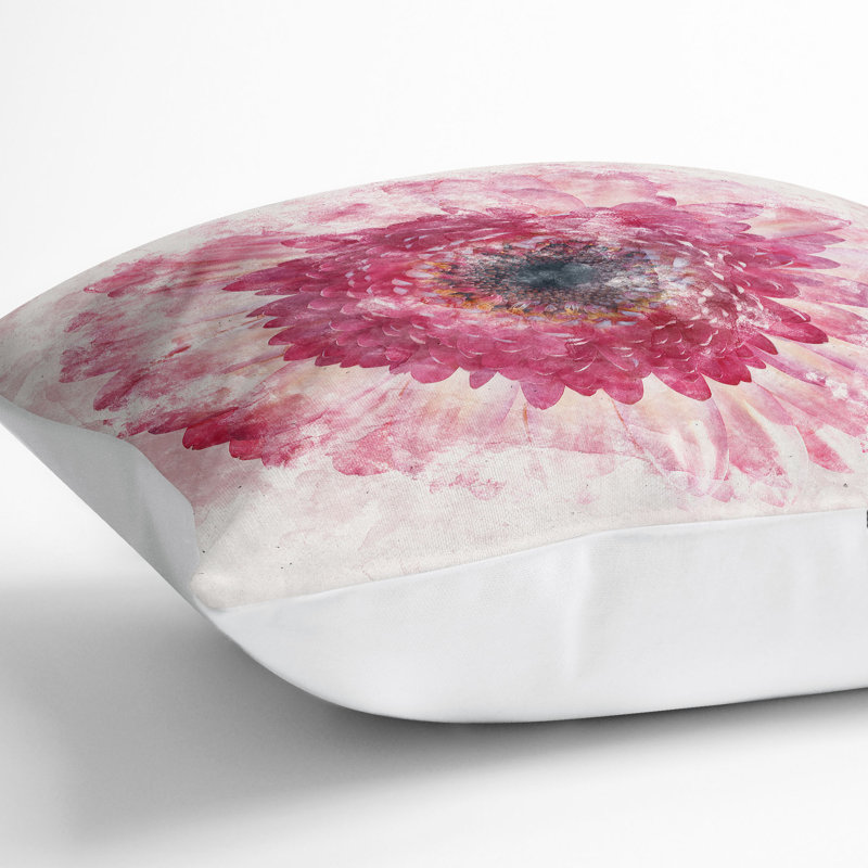 Square Throw Cushion, 55cm H x 55cm W x 20cm D, White