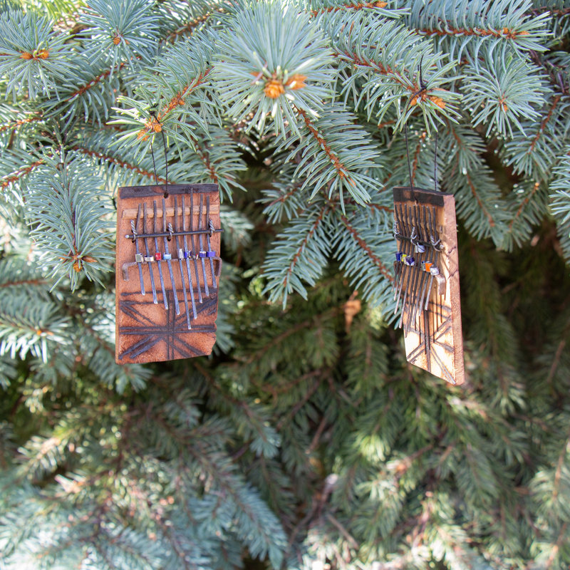 Ensemble de 2 figurines suspendues piano Kalimba