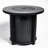 30Inch Propane Round Fire Table, 40000Btu, Steel Lid Flame Adjustable 40000Btu Round, For Garden-1957308773
