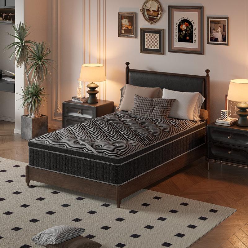 12" Medium Cooling Gel Memory Foam Hybrid Mattresses In A Box, Twin