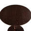 Table d'appoint ronde 23 po brun noyer, table d'appoint ronde, petite table à boissons pour petits espaces, table de chevet moderne avec pieds en bois massif pour le salon, la chambre à coucher, les coins et le bureau-867703579