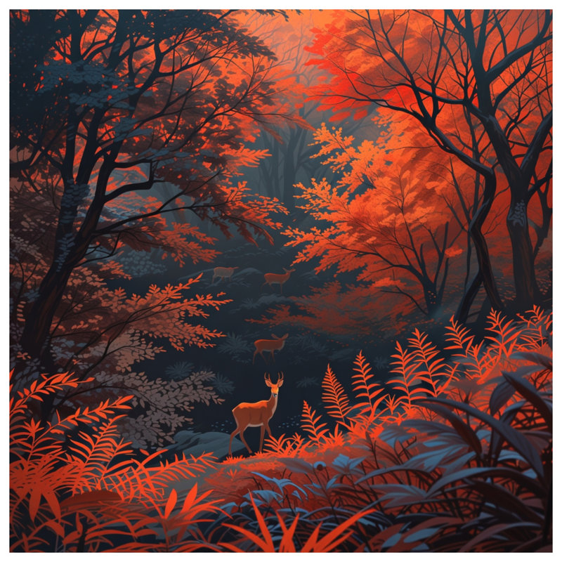 Tapis de bain Autumn Forest, L 24 po x L 17 po