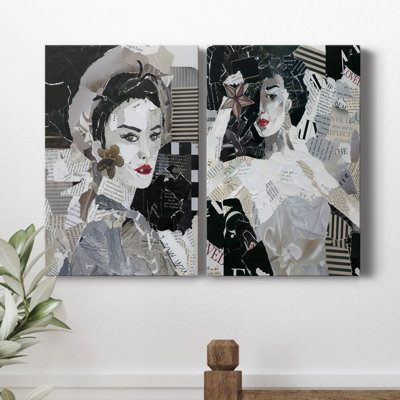 Runway Pause - ensemble de 2 peintures