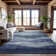 Premium Machine Washable Krause AMF1141 Swirls Rug
