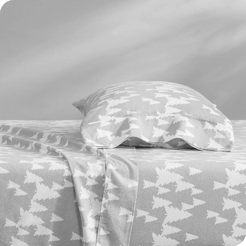 Flannel Machine Woven Sheet Set, Twin Sheet Set + Fitted Sheet + 1 Pillowcase