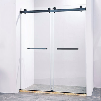 Frameless Double Sliding Shower Door