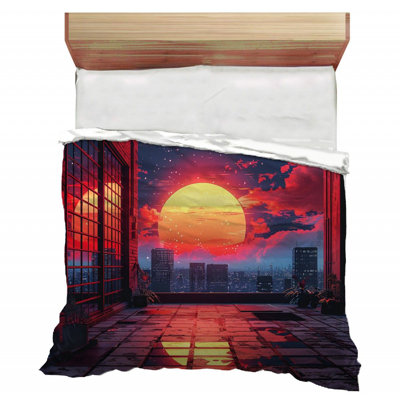 Trendy Floral Plush Bedding
