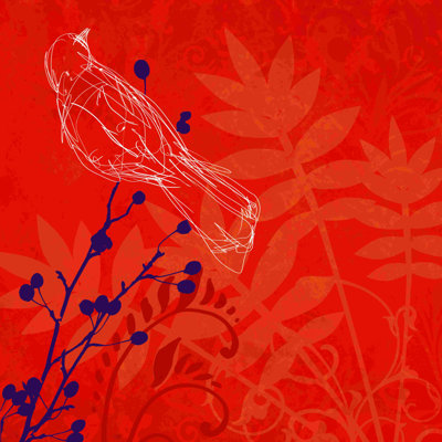 Graphic Bird  Wrapped Canvas Graphic Art