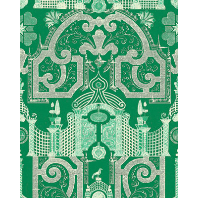 Chinese Garden Abstract Wallpaper Roll