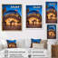 Iconic Chicago Skyline II, reproduction d'art sur toile-858293284-858293287