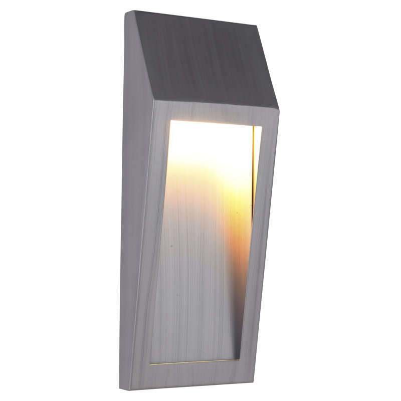 Luminaire d'extérieur à DEL Duran, H 11 po x l 4,5 po x P 2,25 po, Aluminium brossé