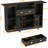 Kodeah 62.99'' Bar Table Cabinet with LED & Drawer, Mini Liquor Bar with 8-Tier Storage & Stemware Holder, Wine Alcohol Bar Stand with Glass Door & Adjustable Wine Rack, Crescent Shaped Counter for Home Pub-565954289