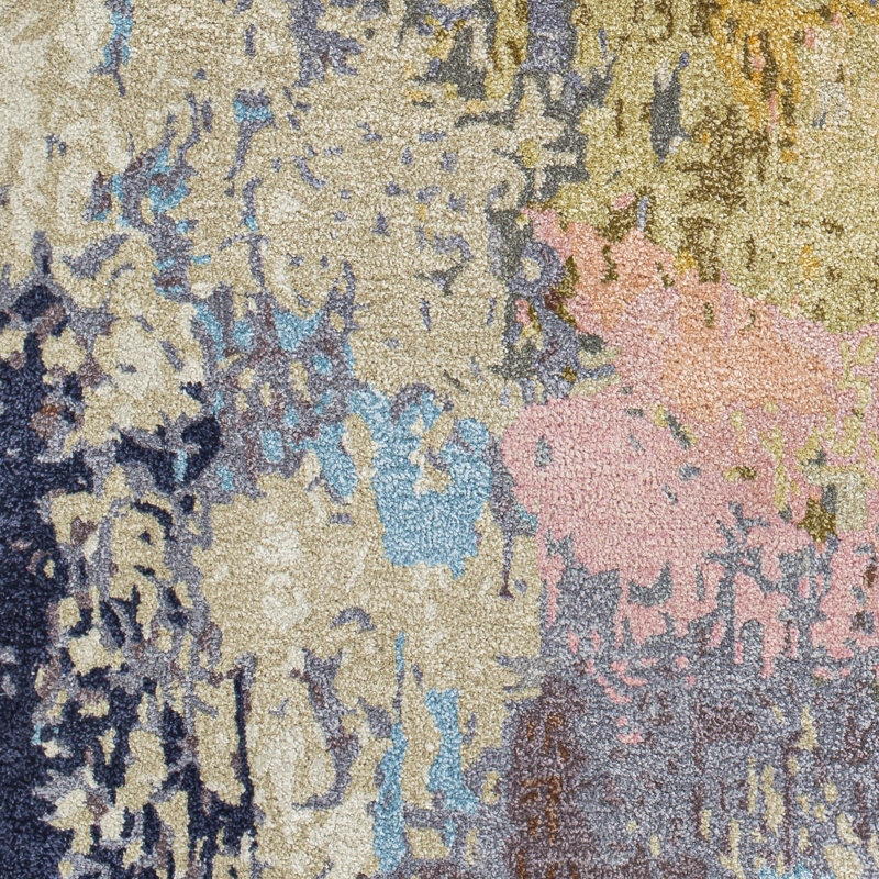 Kavita Hand Tufted Abstract Indoor Rug, Runner 2'6" x 8'